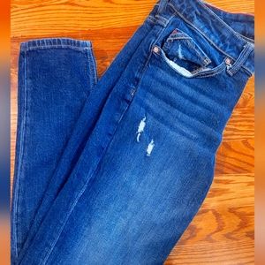 Edgely Low Rise Boyfriend Jeans size 6 dark blue wash